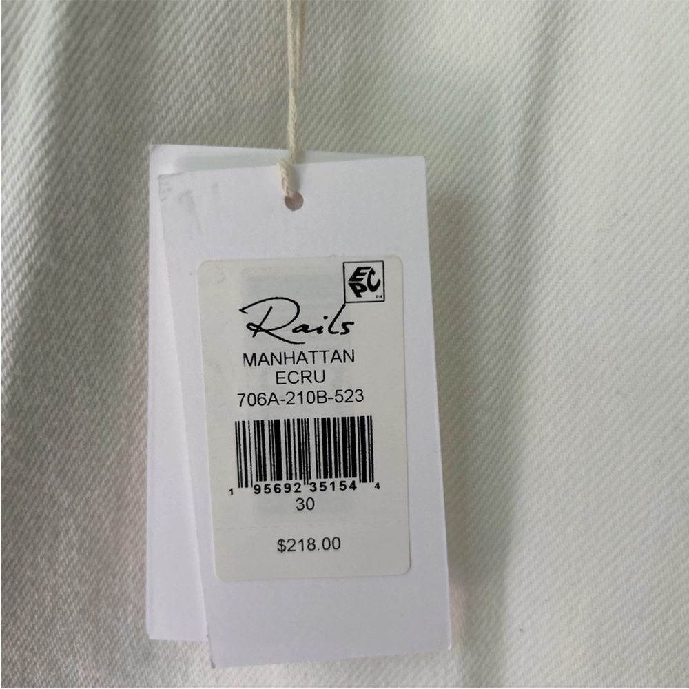 Rails Manhattan Slit Denim Maxi Skirt ecru Sz 30 (8-10) - Picture 7 of 11